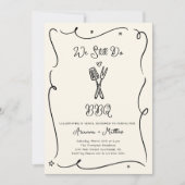 我々はまだBBQアニバーサリーパーティの招待状 招待状 (正面)