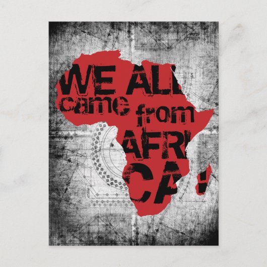 我々はみなア来フリカから ポストカード (正面)