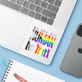 我々はみな人間だ シール (ノートパソコンとiPhone)