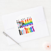 我々はみな人間だ ラウンドシール (封筒)