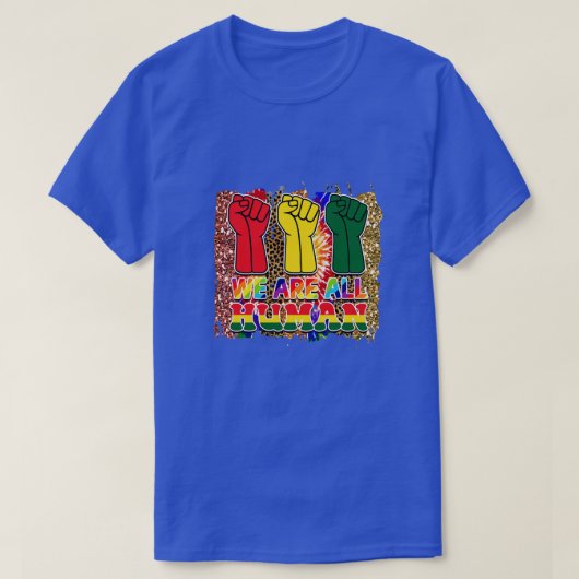 我々はみな人間だ Tシャツ (デザイン正面)