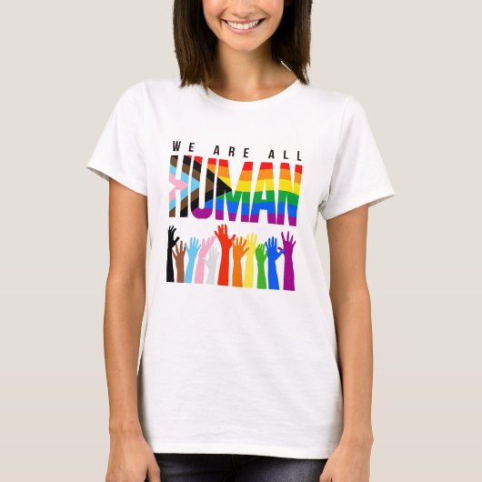 我々はみな人間だ Tシャツ (正面)
