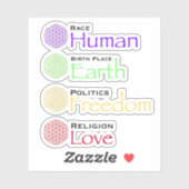 我々はみな人間の愛の自由だ シール (シート)