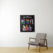 我々はみな人間の手カラフルだ タペストリー (インサイチュ)