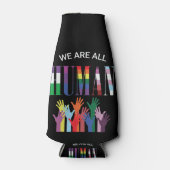 我々はみな人間の手カラフルだ ボトルクーラー (正面)