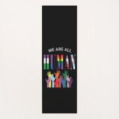 我々はみな人間の手カラフルだ ヨガマット (正面)
