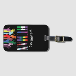 我々はみな人間の手カラフルだ ラゲッジタグ