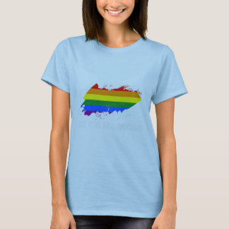 我々はみな人間LGBT平等認識度月ゲイ Tシャツ
