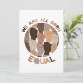 我々はみな平等生まれで、すべての黒い生命の問題である シーズンカード (スタンド正面)