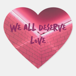 我々はみな愛に値する ハートシール