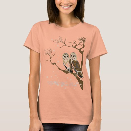 我々はもしフクロウだった Tシャツ (正面)