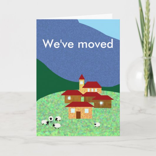 我々はより緑の牧草地に移動した 案内状 (正面)