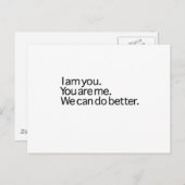 我々はより良い事ができる ポストカード (正面/裏面)