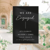 我々はアクリル婚約した婚約パーティ アクリルサイン