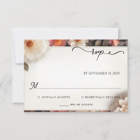 我々はアクリル演劇アジアの濃厚な韓国人結婚を演じる 出欠カード (正面)