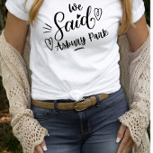 我々はアズベリーパークホワイトおもしろいバチェロレッテ Tシャツ