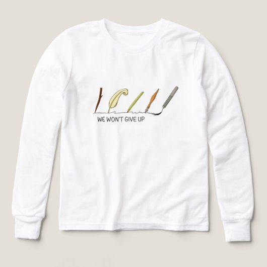 我々はアップ与えしない – ペ芸術的ンとクイル (デザイン正面)