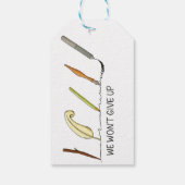 我々はアップ与えしない – ペ芸術的ンとクイル ギフトタグ (裏面)