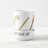 我々はアップ与えしない – ペ芸術的ンとクイル コーヒーマグカップ (中央)