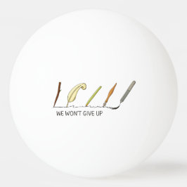 我々はアップ与えしない – ペ芸術的ンとクイル 卓球ボール