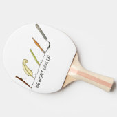 我々はアップ与えしない – ペ芸術的ンとクイル 卓球ラケット (横)