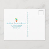 我々はアドレス変更サウスウェスト青いドアサボテン 案内ポストカード (裏面)