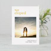 我々はアナウンスフォトラグジュアリーを駆り落とし実在た 箔招待状 (立ち正面)