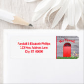 我々はアナウンス赤い花の両扉を移動 ラベル (インサイチュ)