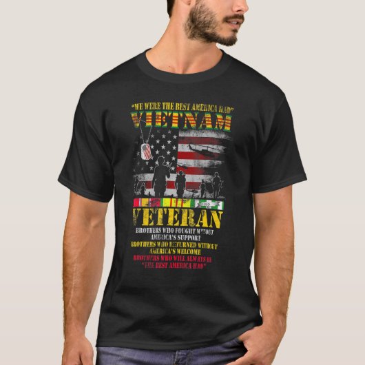 我々はアメリカだった最高のベトナム退役軍人ビデオ Tシャツ (正面)