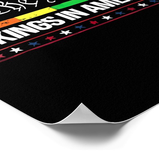 我々はアメリカのレインボー旗の中の王の民 ポスター (角)