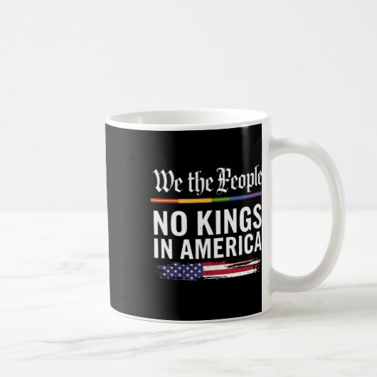 我々はアメリカの王ではない人々 コーヒーマグカップ (右)