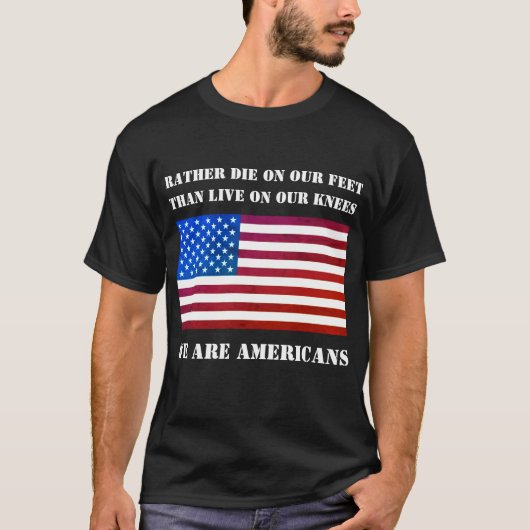 我々はアメリカ人（フィルター、暗）のTシャツ Tシャツ (正面)