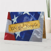 我々はアメリカ合衆国憲法と国旗だ カード (裏面)