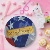 我々はアメリカ合衆国憲法と国旗だ ペーパープレート (パーティー)