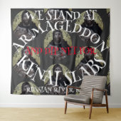 我々はアーマゲドンに立ち、ネットサーモンを浸す タペストリー (インサイチュ(横))