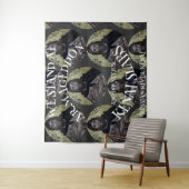 我々はアーマゲドンに立ち、ネットサーモンを浸す タペストリー (インサイチュ)