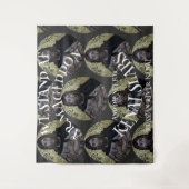 我々はアーマゲドンに立ち、ネットサーモンを浸す タペストリー (正面)