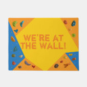 我々はウォールロックおもしろい登山だ ドアマット (正面)