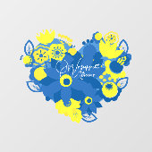 我々はウクライナを支持する ウィンドウサイン (シート)