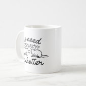 我々はエイコターが必要だ コーヒーマグカップ (正面左)