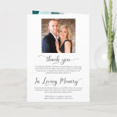 我々はエレガントティール(緑がかった色)&アクアバラボホ結婚ズ プログラム (裏面)