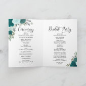 我々はエレガントティール(緑がかった色)&アクアバラボホ結婚ズ プログラム (内部)