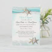 我々はエロップヒトデヴィンテージビーチ結婚式 招待状 (スタンド正面)