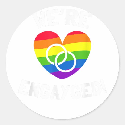 我々はエンゲイドゲイ婚約 ラウンドシール (正面)