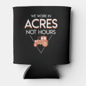 我々はエーカーで働く時間ではない農家ことわざ 缶クーラー (正面)