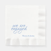 我々はカクテル婚約しただ 縁ありランチョンナプキン (正面)