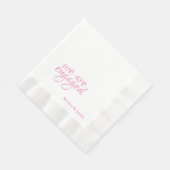 我々はカクテル婚約しただ 縁ありランチョンナプキン (角)