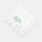 我々はカクテル婚約しただ 縁ありランチョンナプキン (角)