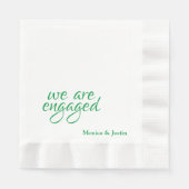 我々はカクテル婚約しただ 縁ありランチョンナプキン (正面)