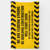 我々はカスタマイズフロリダストロング建築 横断幕 (縦)